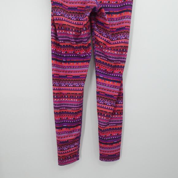 Nike Pro Leggings Womens XL Purple Pink Dri‎ Fit Aztec Design Athleisure Gym - Picture 11 of 13